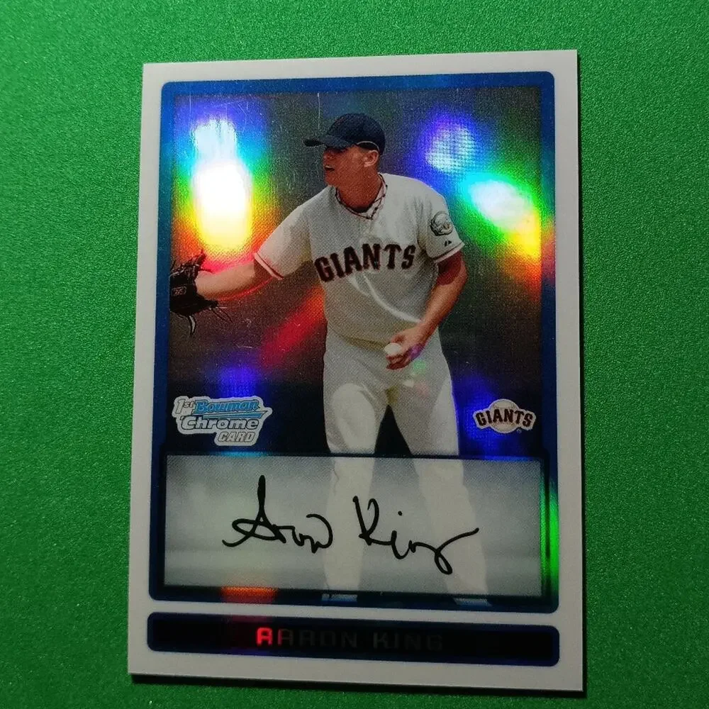 Aaron King  #BCP160 Topps 1st Bowman Chrome Refractor 2009 SSP #/500